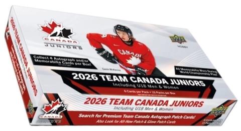 2026 Upper Deck Team Canada Juniors product box