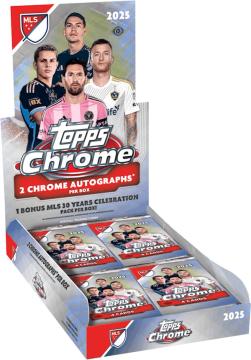 2025 Topps Chrome MLS Soccer Cards product box