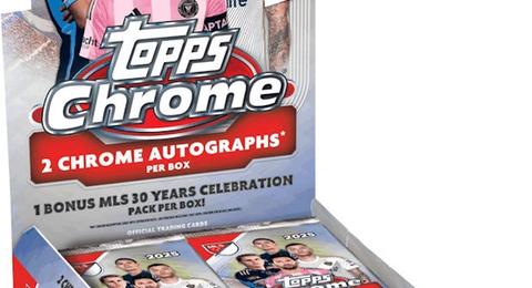 2025 Topps Chrome MLS Soccer Cards box
