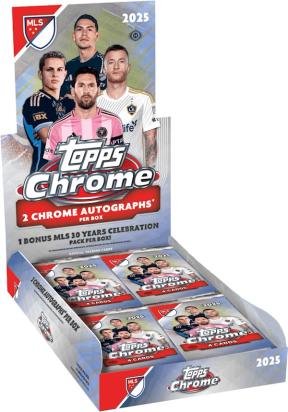 2025 Topps Chrome MLS Soccer Cards box