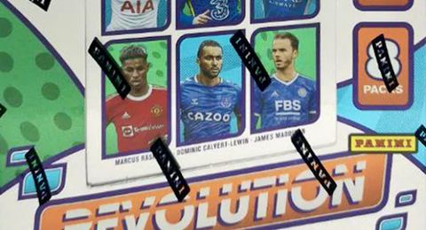 2022 Panini Revolution English Premier League Soccer Cards Checklist box