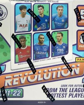 2022 Panini Revolution English Premier League Soccer Cards Checklist box