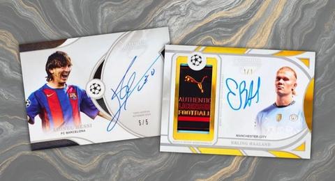 2024-25 Topps Dynasty UEFA Champions League Soccer Cards Checklist box