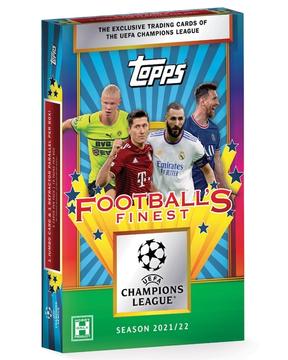 2022 Topps Football's Finest Flashbacks UEFA Champions League Soccer Cards Checklist box