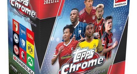 2022 Topps Chrome Sapphire Edition Bundesliga Soccer Cards Checklist box