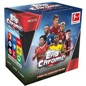 2022 Topps Chrome Sapphire Edition Bundesliga Soccer Cards box