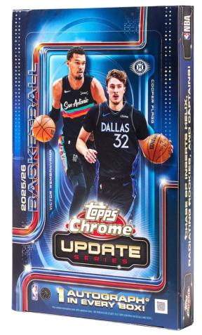 2025-26 Topps Chrome Updates Basketball box