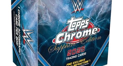 2025 Topps Chrome WWE Sapphire Edition box