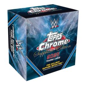 2025 Topps Chrome WWE Sapphire Edition box