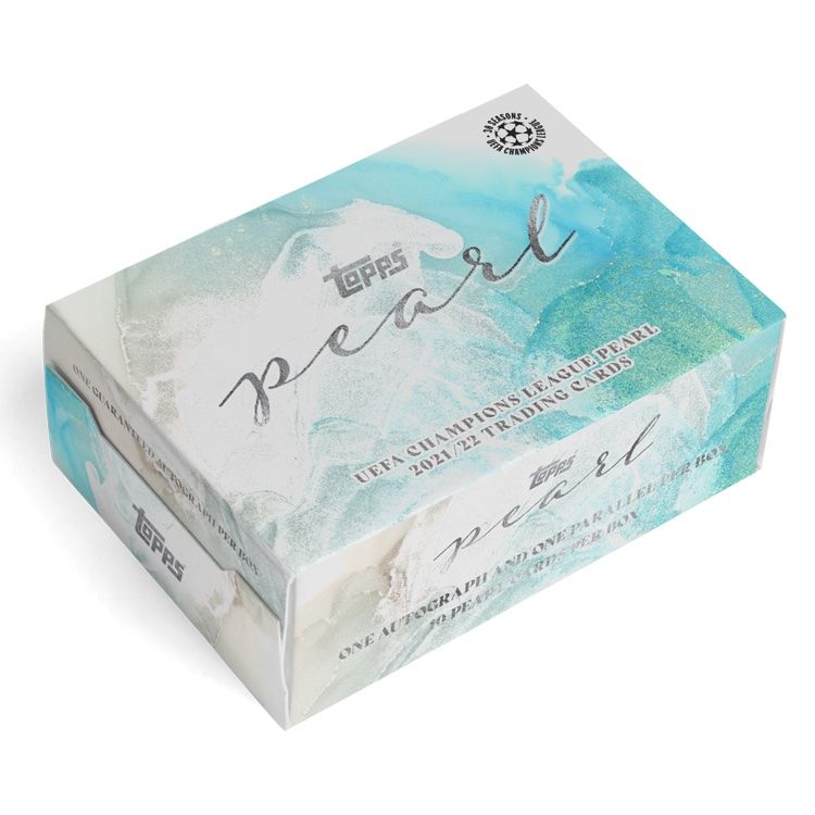 2022 Topps Pearl UEFA Champions League Soccer Cards Checklist box