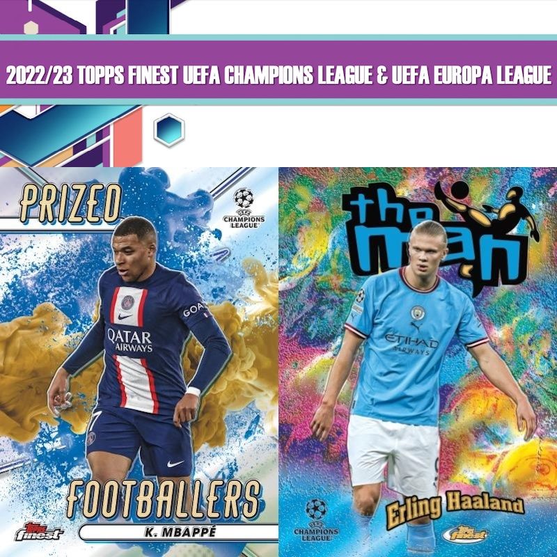 2023 Topps Finest UEFA Club Competitions Soccer Cards Checklist box