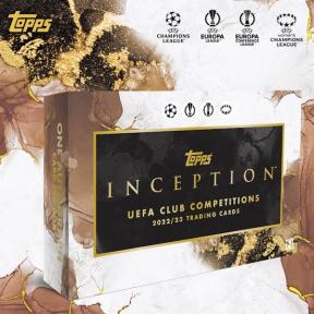 2022 Topps Inception UEFA Club Competitions Soccer Cards box