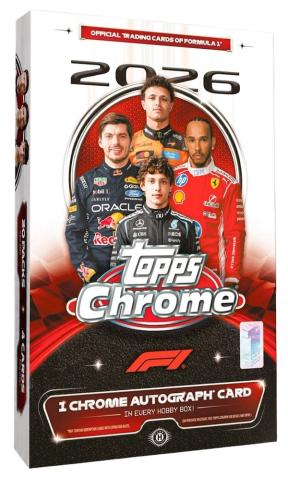 2026 Topps Chrome Formula 1 Cards box