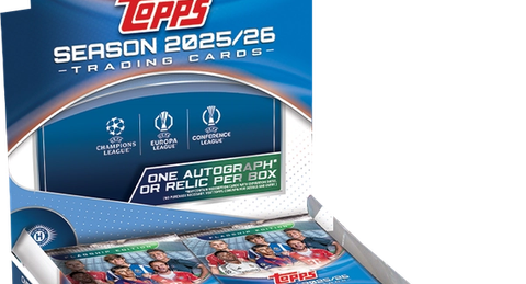 2025-26 Topps UEFA Club Competitions Soccer Cards Checklist box