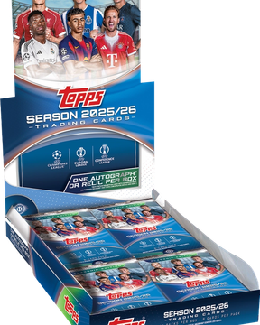 2025-26 Topps UEFA Club Competitions Soccer Cards Checklist box
