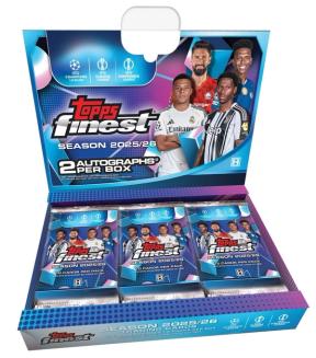 2025-26 Topps Finest UEFA Club Competitions Soccer Cards box