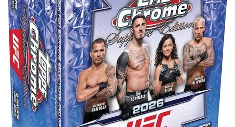2026 Topps Chrome UFC Sapphire Edition box