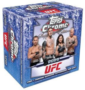 2026 Topps Chrome UFC Sapphire Edition box