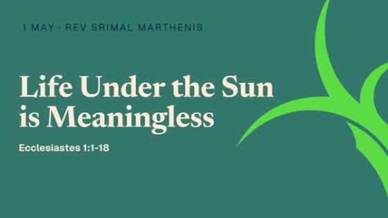 Life Under the Sun is Meaningless