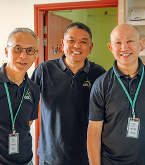 Church members posing together