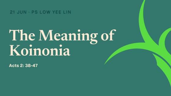 The Meaning of Koinonia