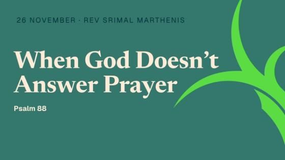 When God Doesn’t Answer Prayer