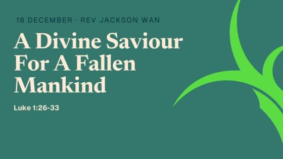A Divine Saviour For A Fallen Mankind