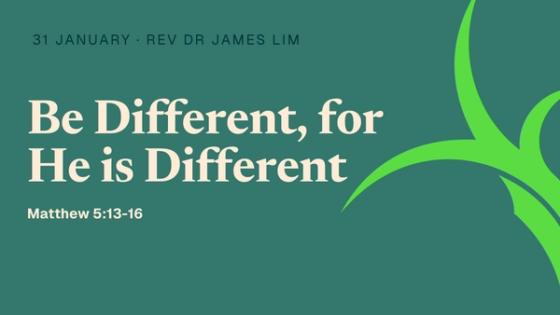 Be Different, for He is Different