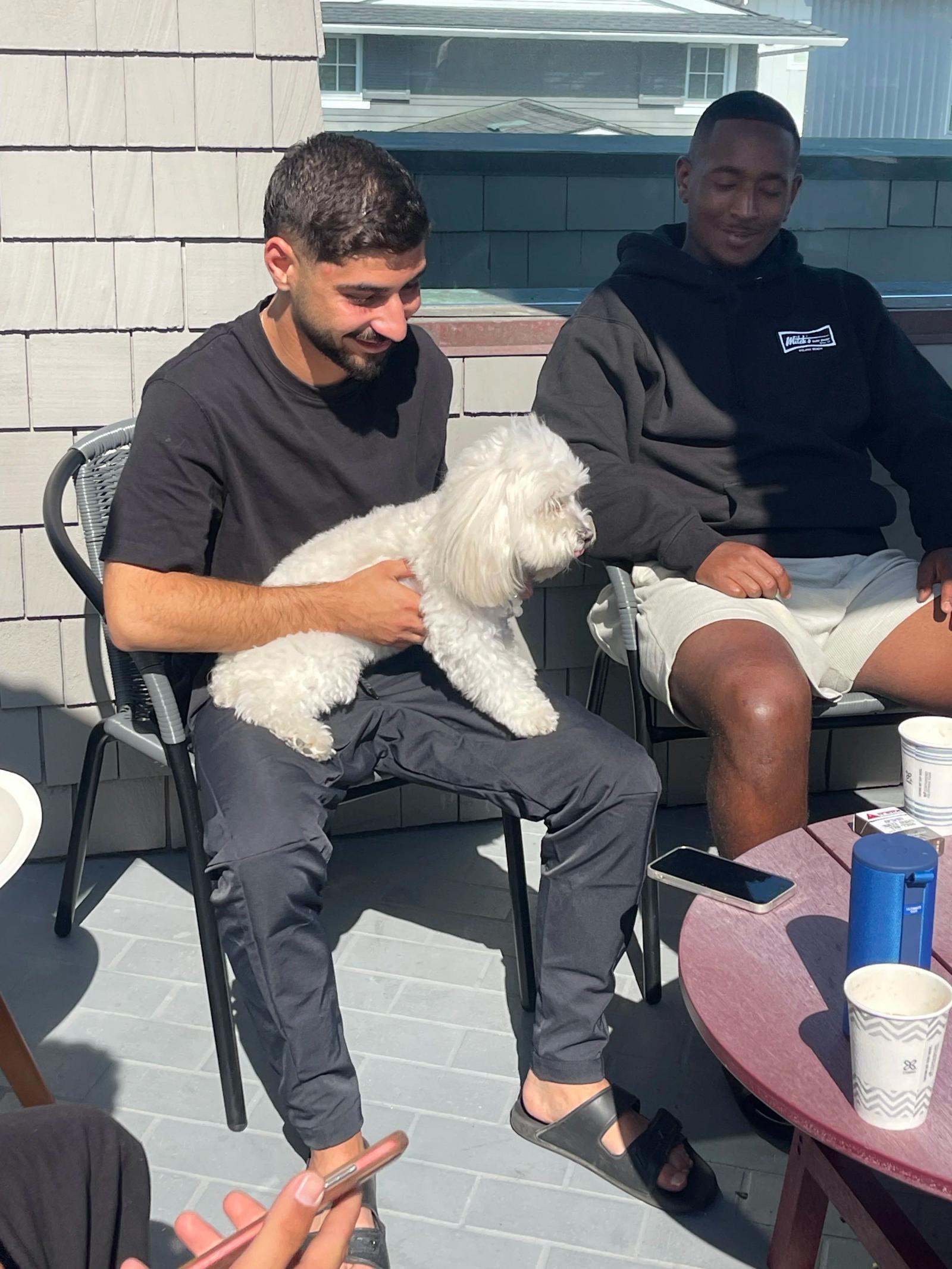 Man with a dog