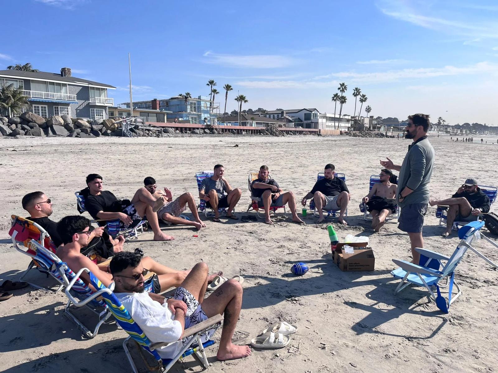 Beach congregation