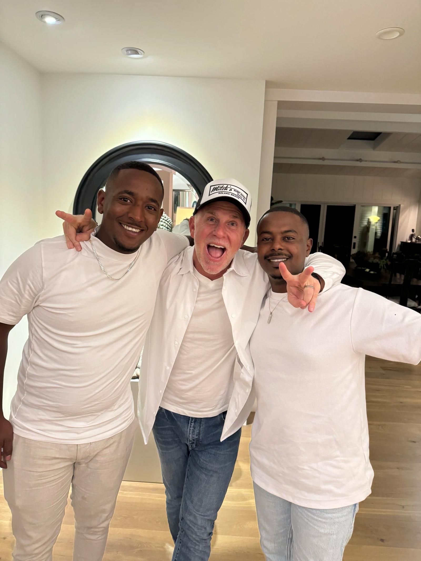 Andrew with friends