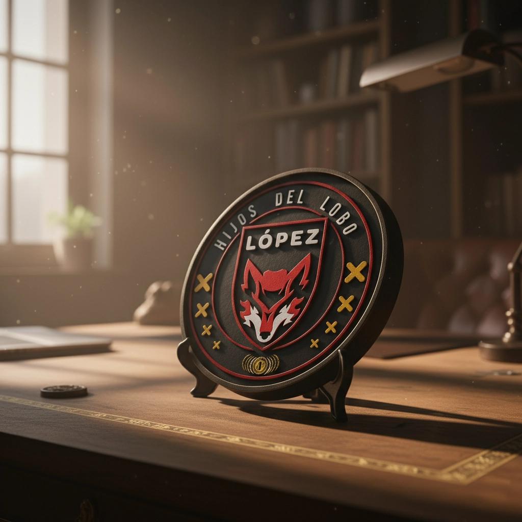 Escudo para escritorio Familia López