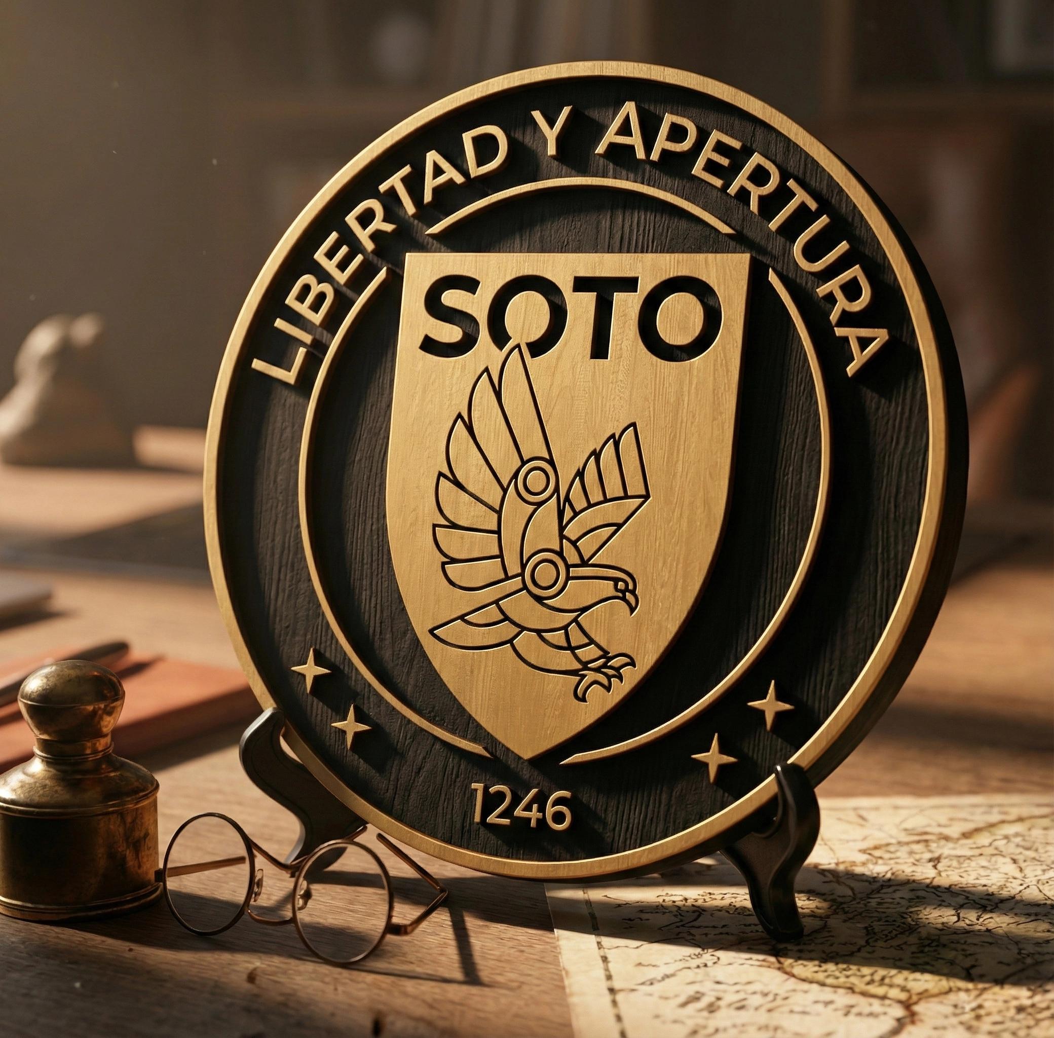 Escudo de Escitorio Familia Soto