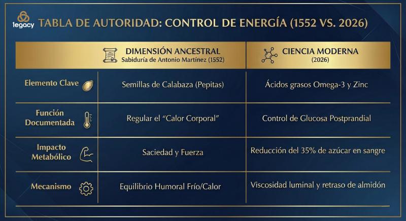 Tabla de Autoridad: Control de Energía (1552 vs. 2026)