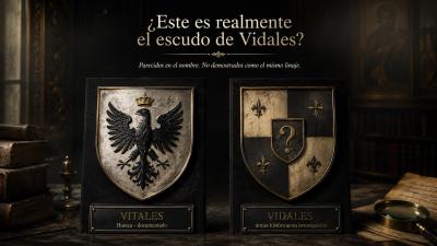 Escudo del apellido Vidales: el águila que pertenecía a otra familia