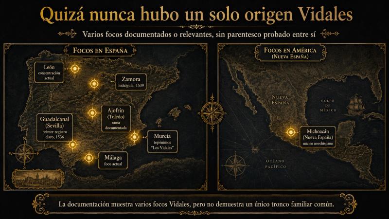 quizá nunca hubo un solo origen Vidales