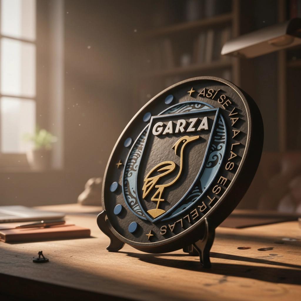 Escudo para escritorio Familia Garza