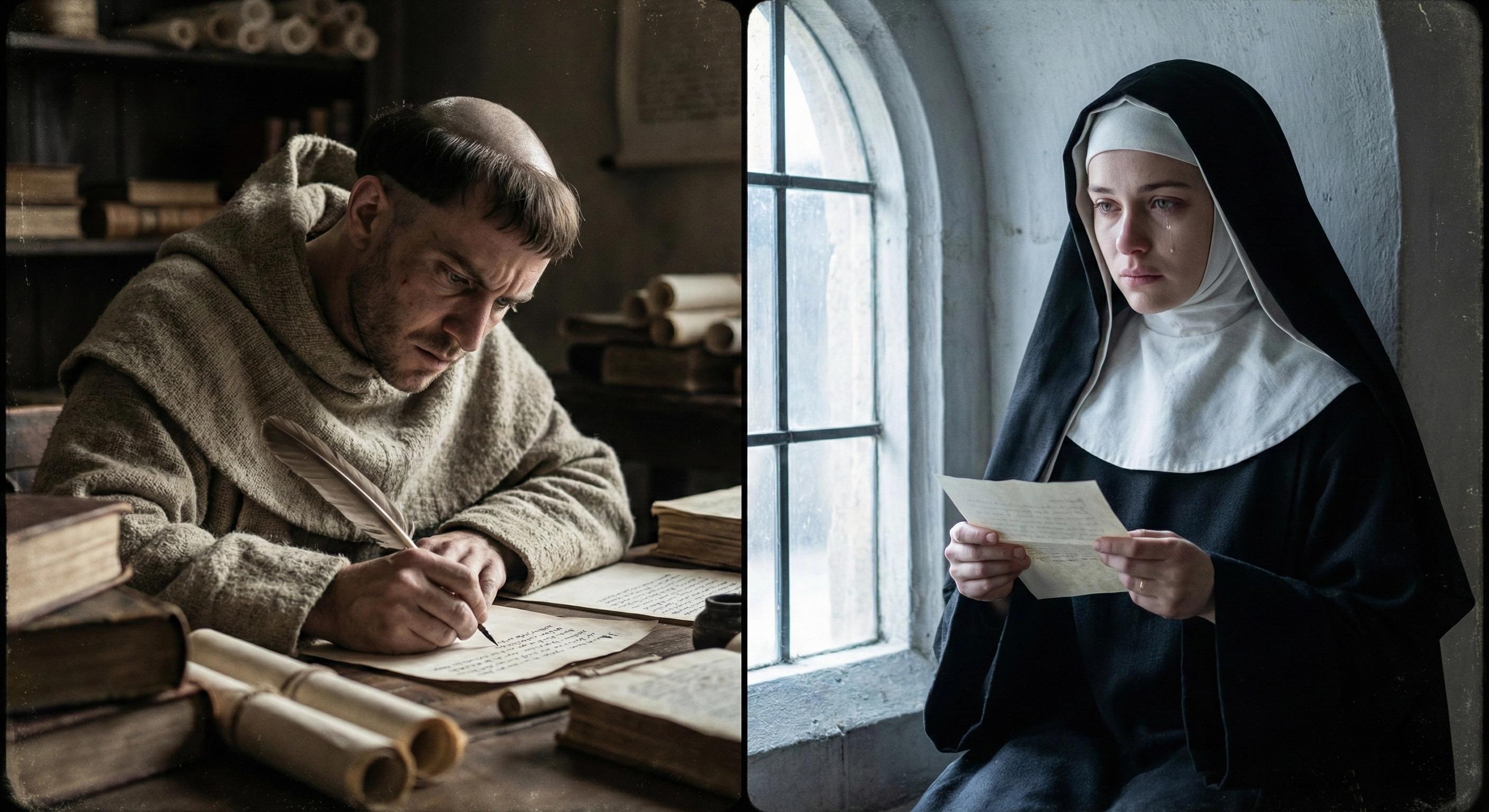 Carta manuscrita antigua con sello de lacre sobre una mesa, representando evidencia documental de una historia de amor conservada en archivos.