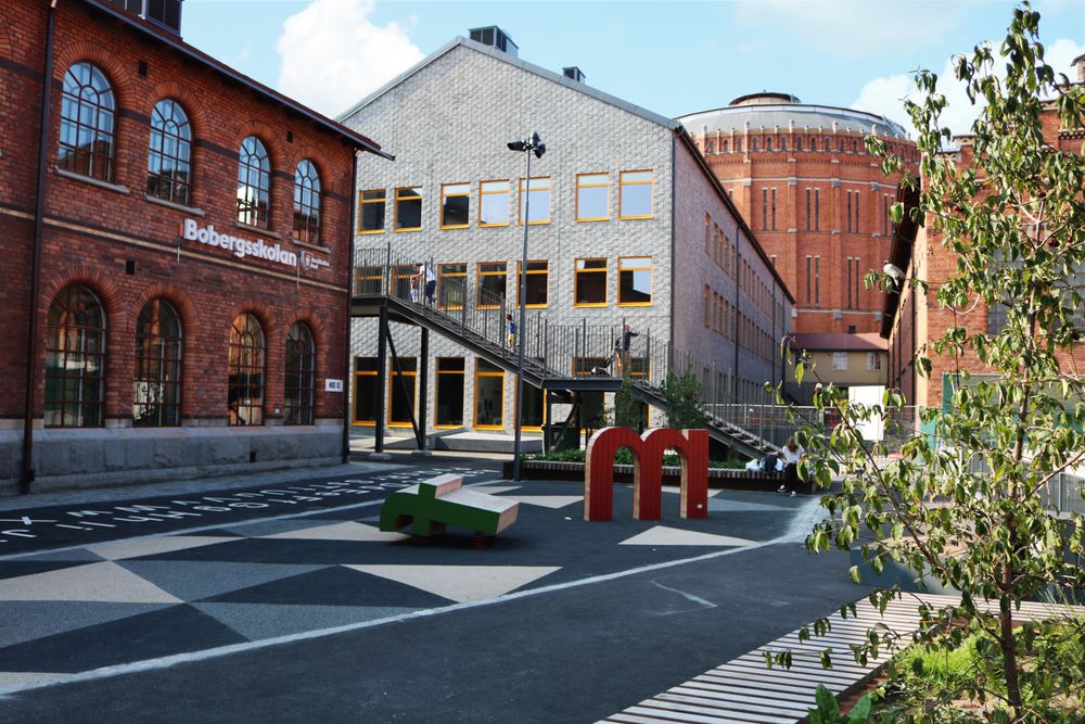 Hus 13, Verkstadshus II, idag Bobergsskolan 