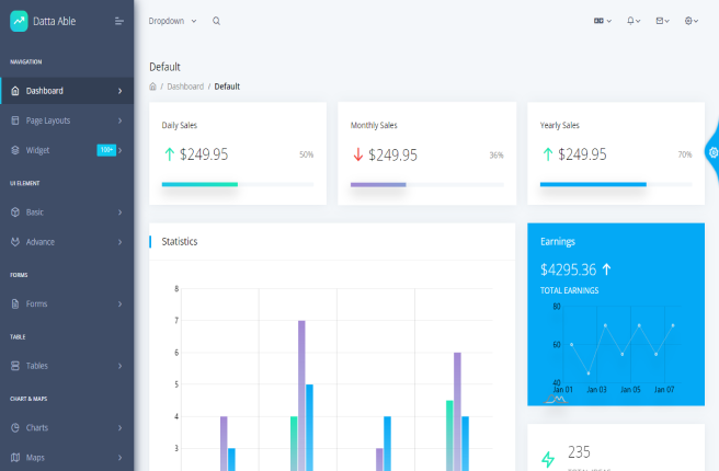 Datta Able Admin Templates