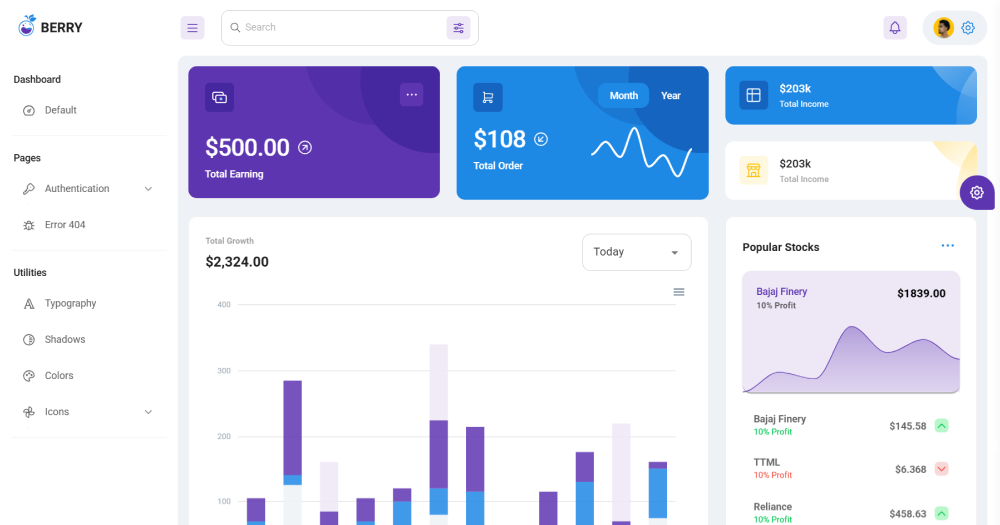 Berry Free Vue Admin Template