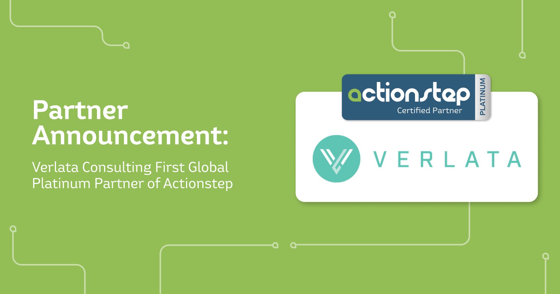 Actionstep Names Verlata Consulting as First Global Platinum Partner  