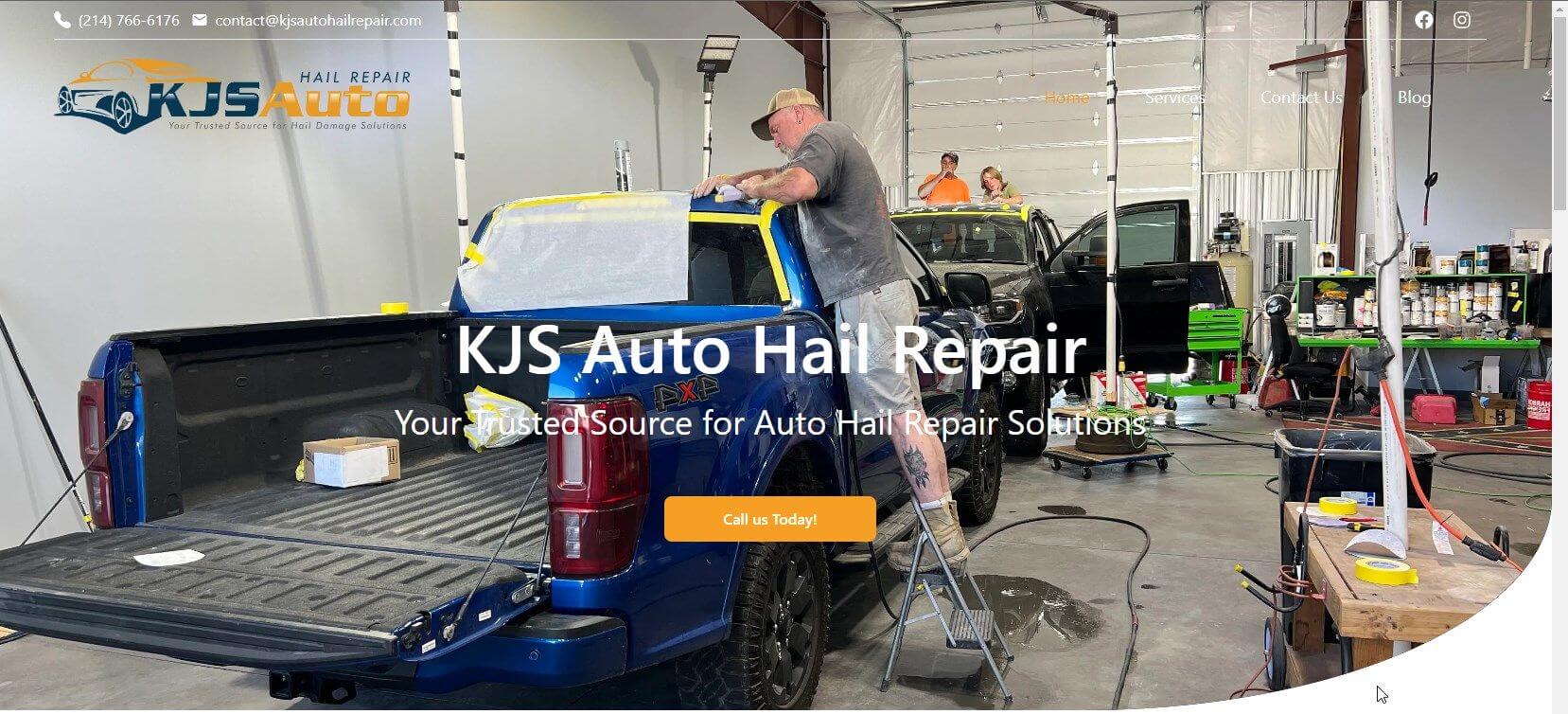 Transforming KJ's Auto Hail Repair’s online presence