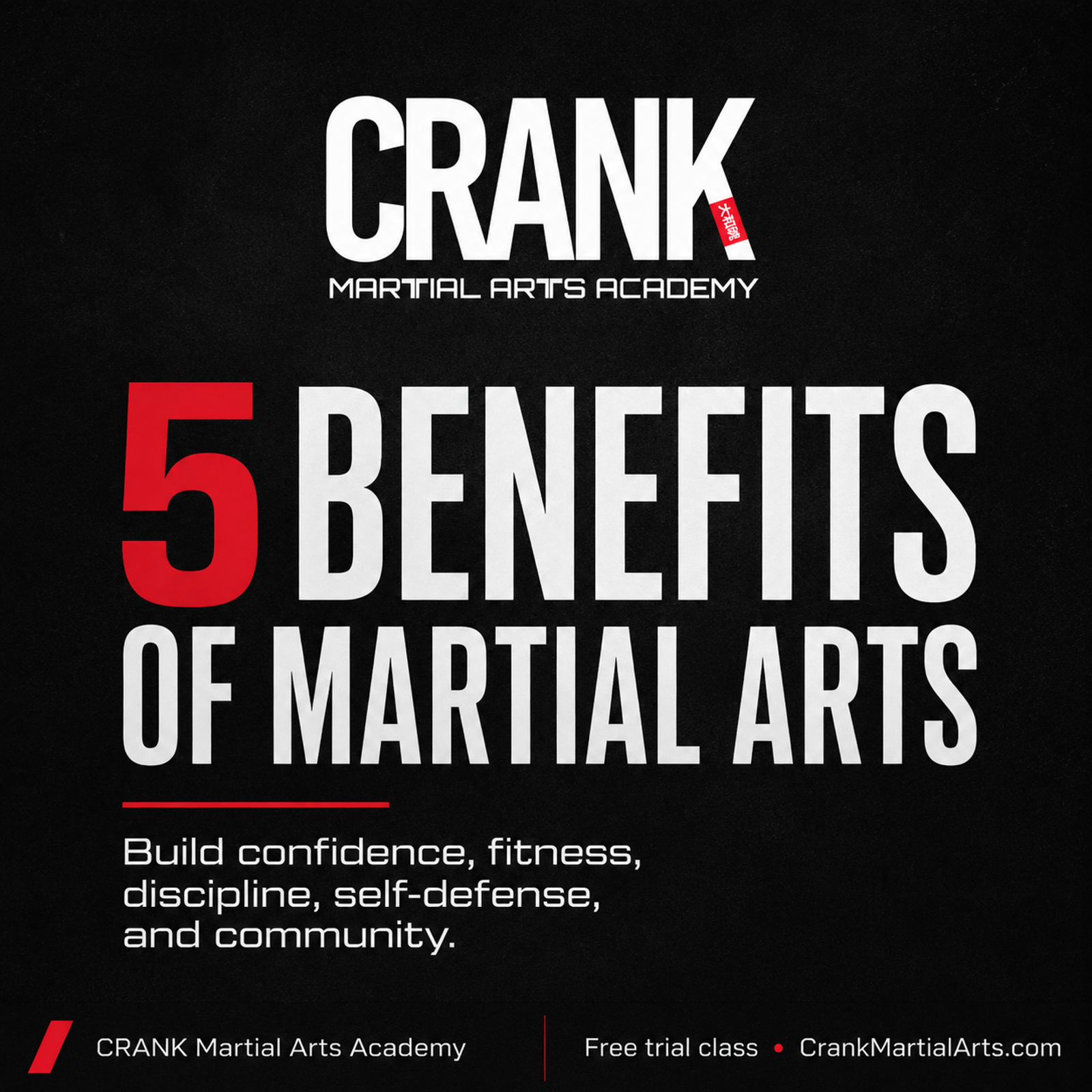 5 Benefits of Martial Arts at CRANK Martial Arts Guam