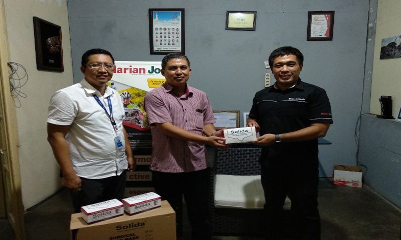 Peduli Keselamatan Jurnalis, PT Maesindo Indonesia Sumbang Masker