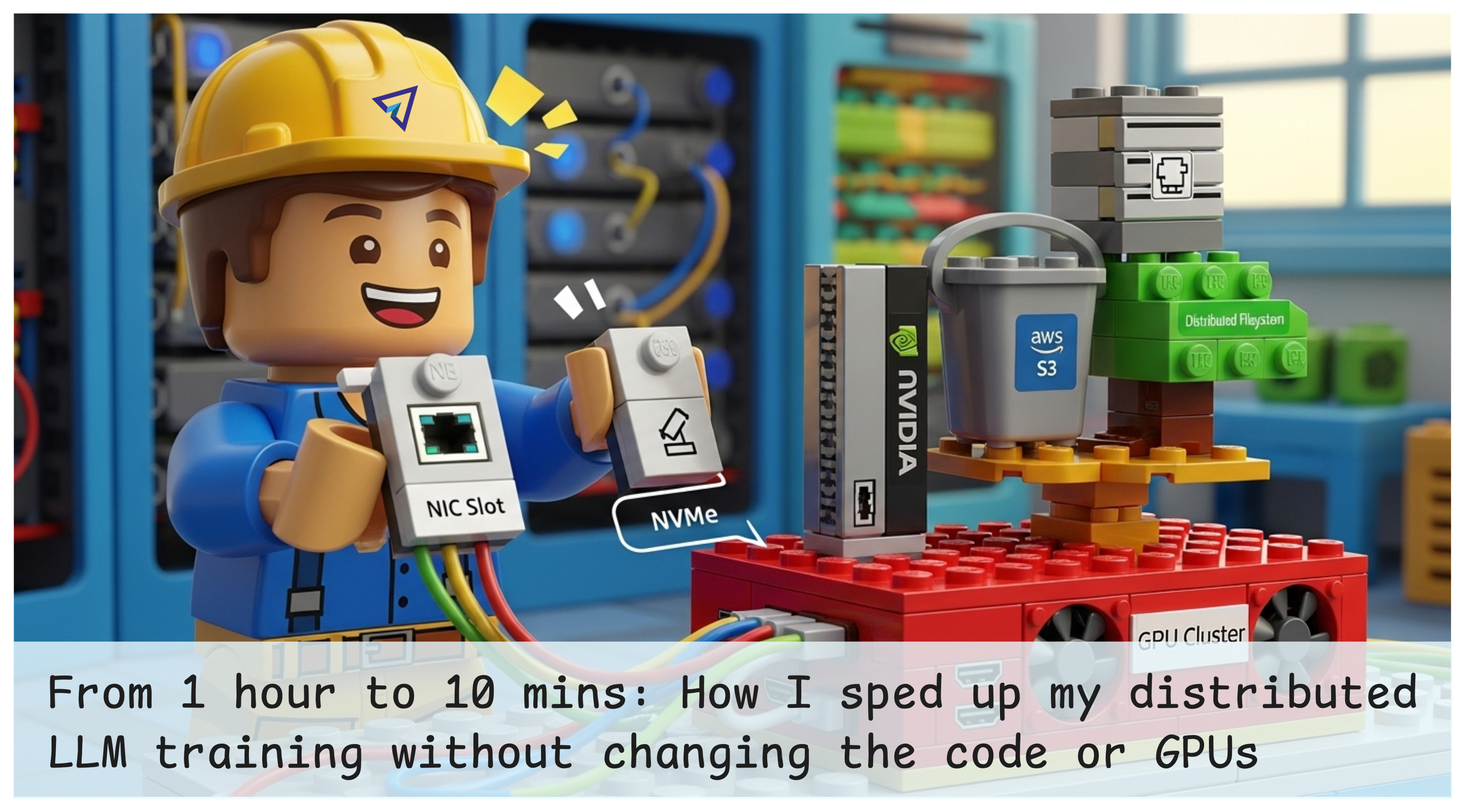 From 1 hour to 10 minutes: How I sped up my distributed LLM training without changing the code or GPUs