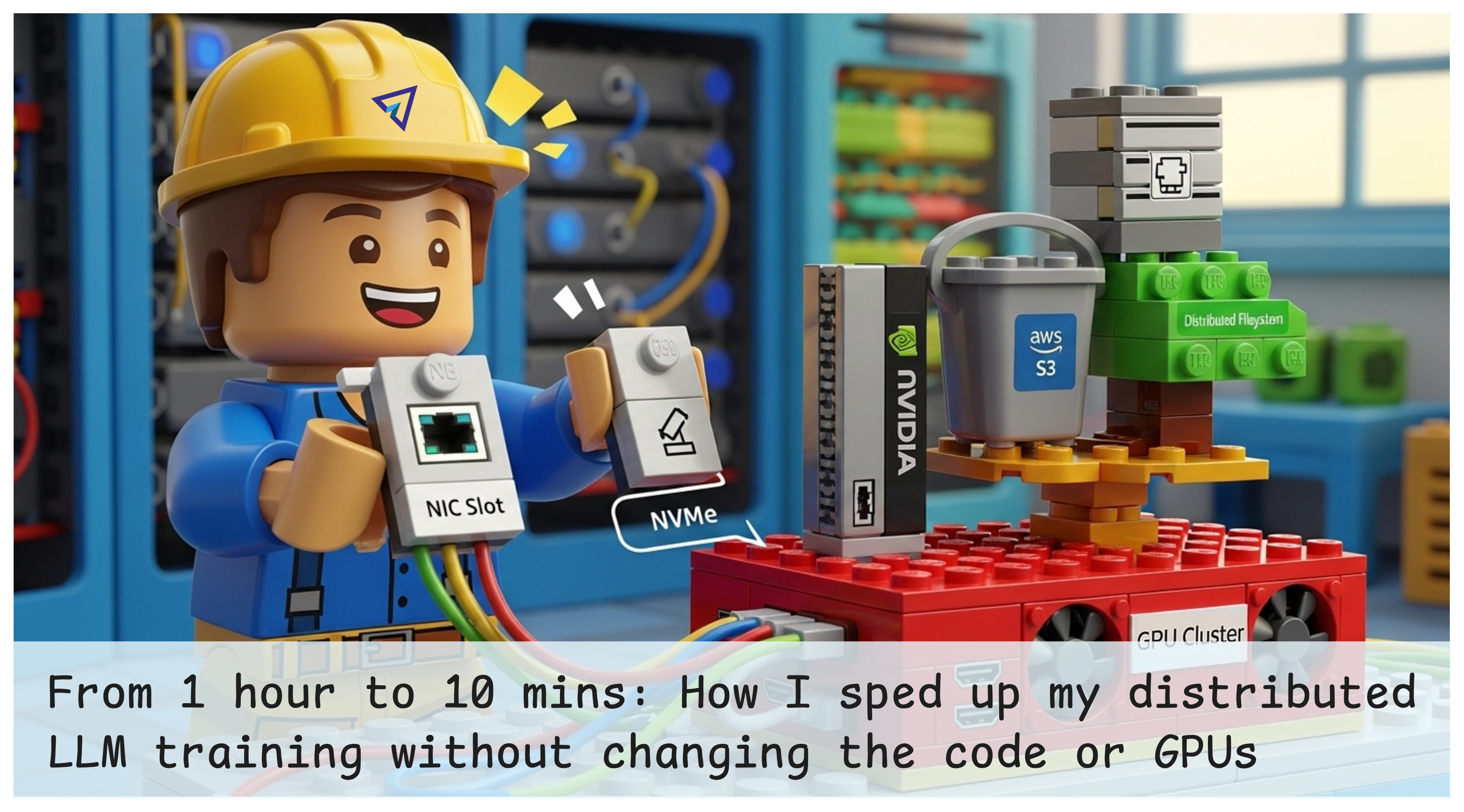 From 1 hour to 10 minutes: How I sped up my distributed LLM training without changing the code or GPUs