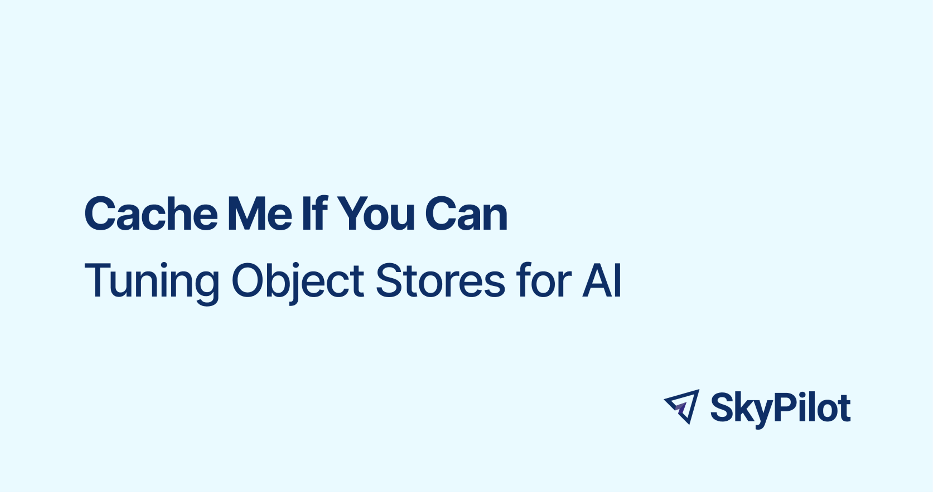 tuning object storage for AI