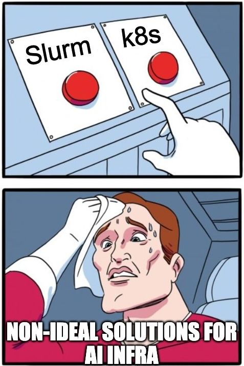 Slurm vs K8s meme