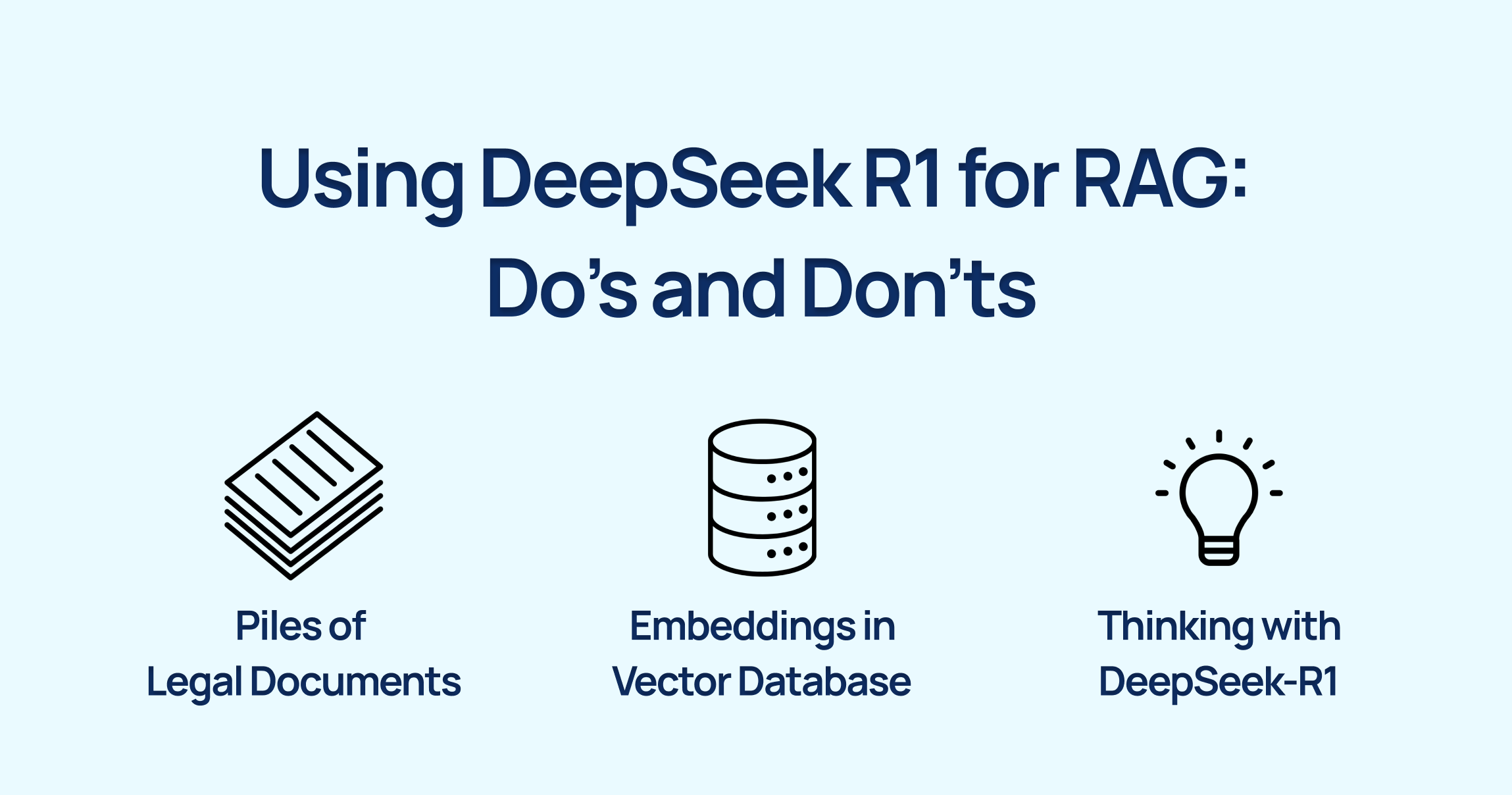 Using DeepSeek R1 for RAG: Do's and Don'ts